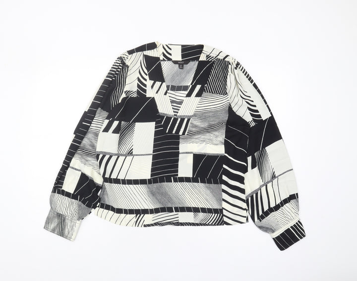 Next Women's Multicoloured Geometric Blouse UK 6
