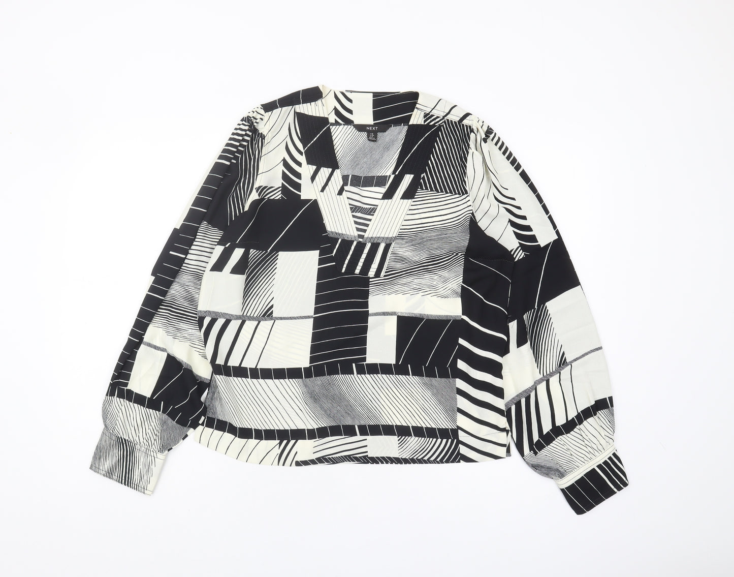 Next Women's Multicoloured Geometric Blouse UK 6