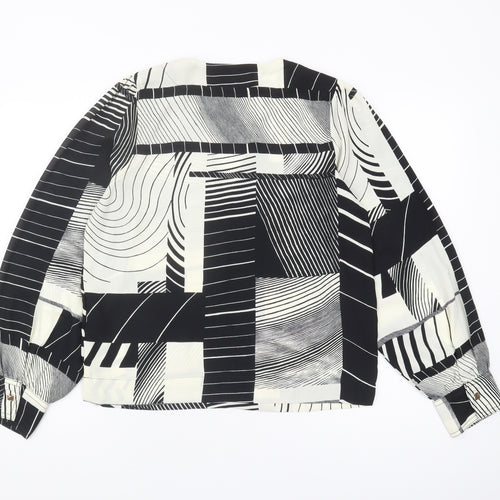 Next Women's Multicoloured Geometric Blouse UK 6