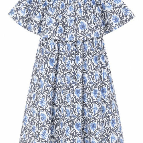 H&M Women’s Multicoloured Floral Off-Shoulder Dress Size 12