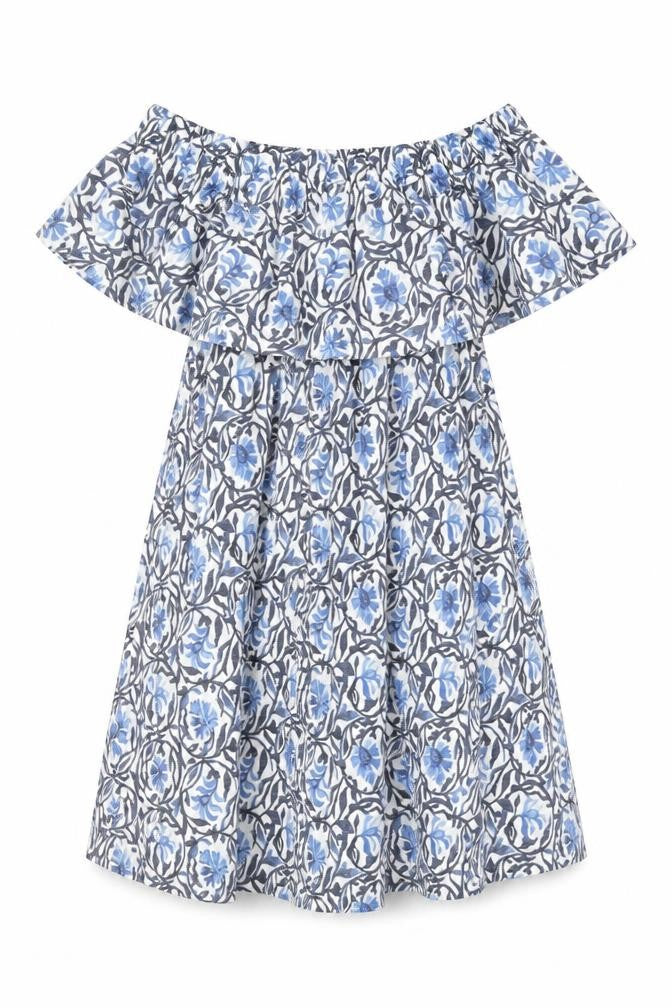 H&M Women’s Multicoloured Floral Off-Shoulder Dress Size 12