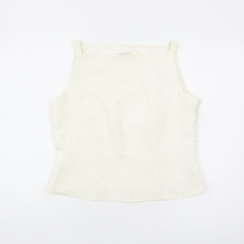 Planet Women's Ivory Sleeveless Blouse, Size 14