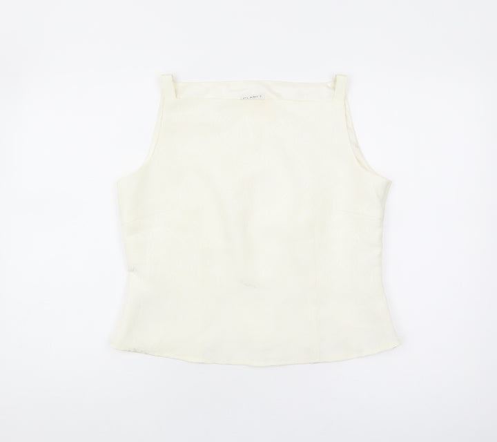 Planet Women's Ivory Sleeveless Blouse, Size 14