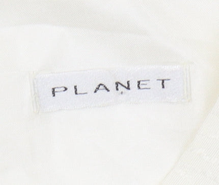 Planet Women's Ivory Sleeveless Blouse, Size 14