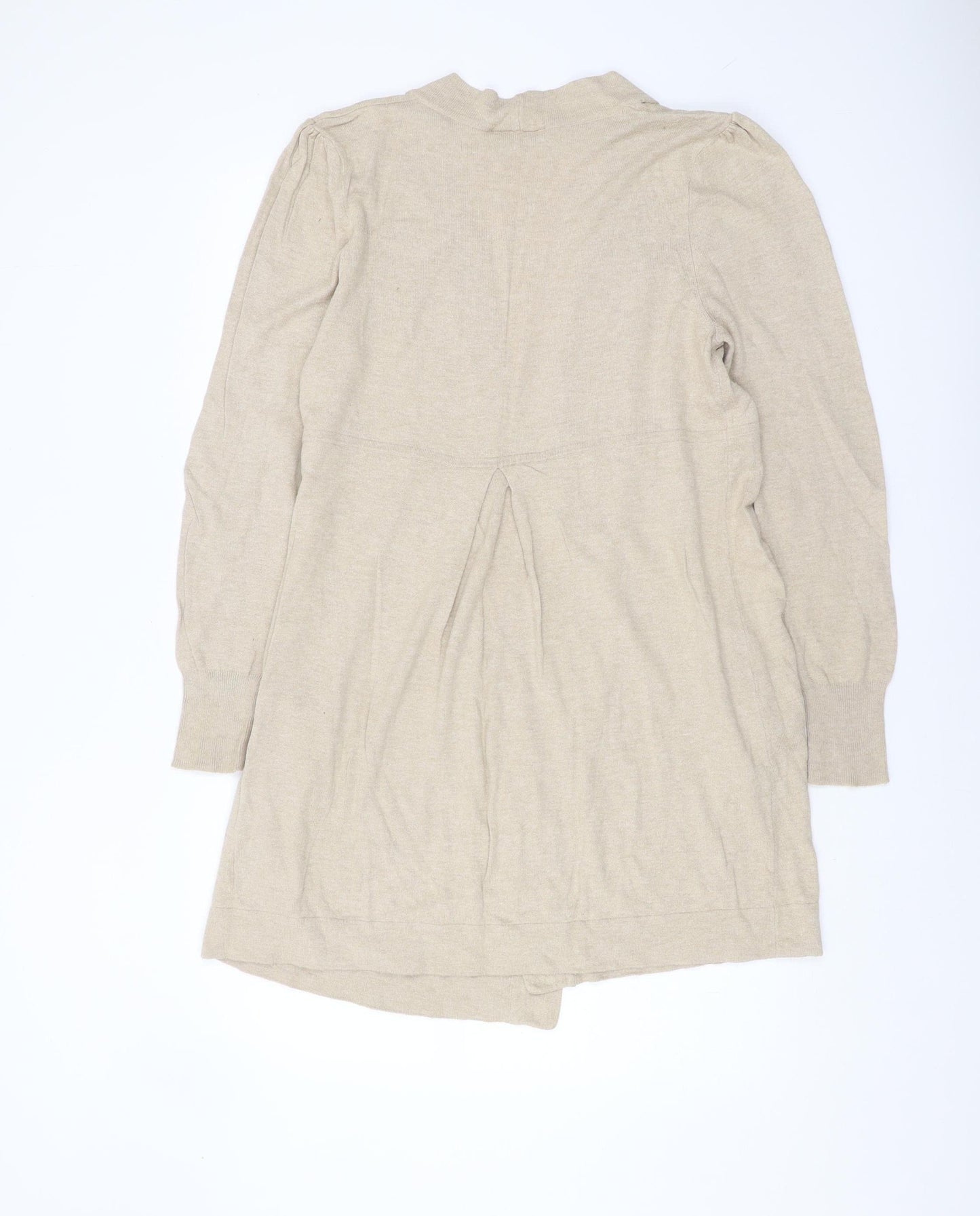 Wallis Women's Beige Open Front Cardigan, M, Long Sleeve
