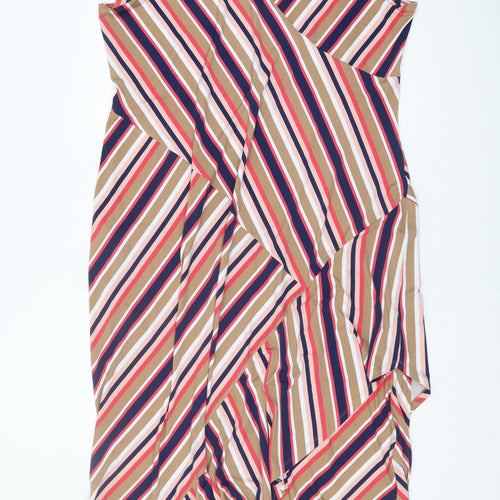 Du Jour Women's 2XL Multicoloured Midi Wrap Dress