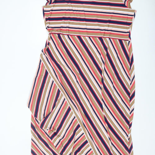 Du Jour Women's 2XL Multicoloured Midi Wrap Dress