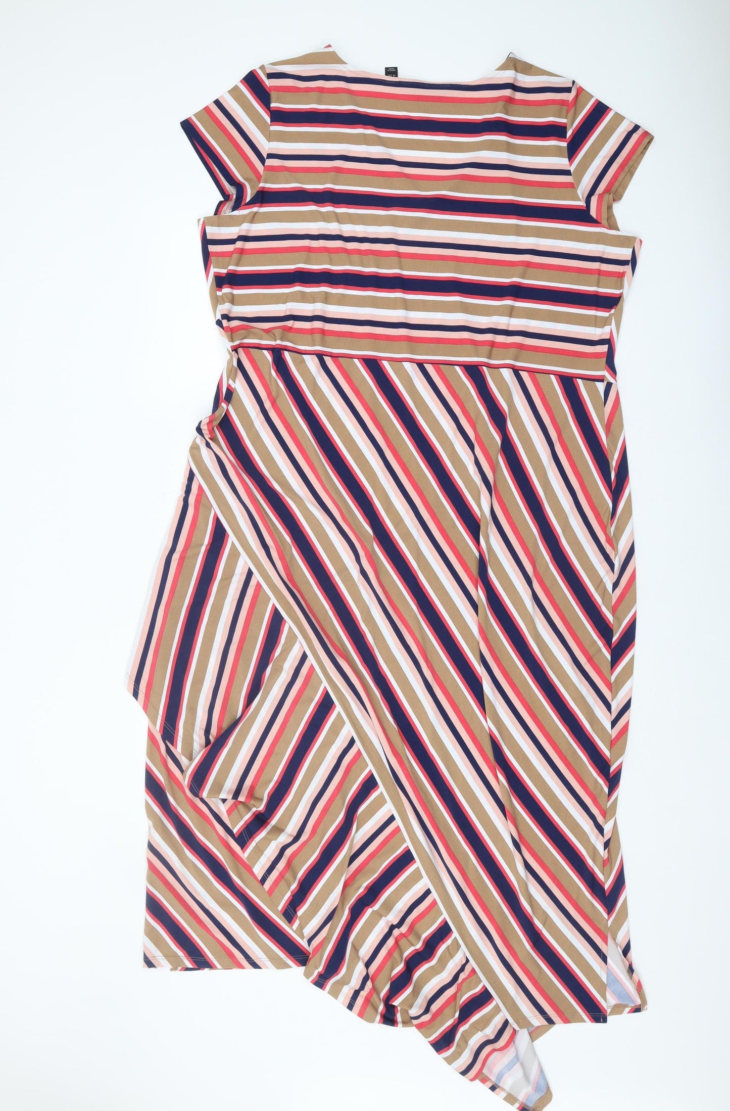 Du Jour Women's 2XL Multicoloured Midi Wrap Dress