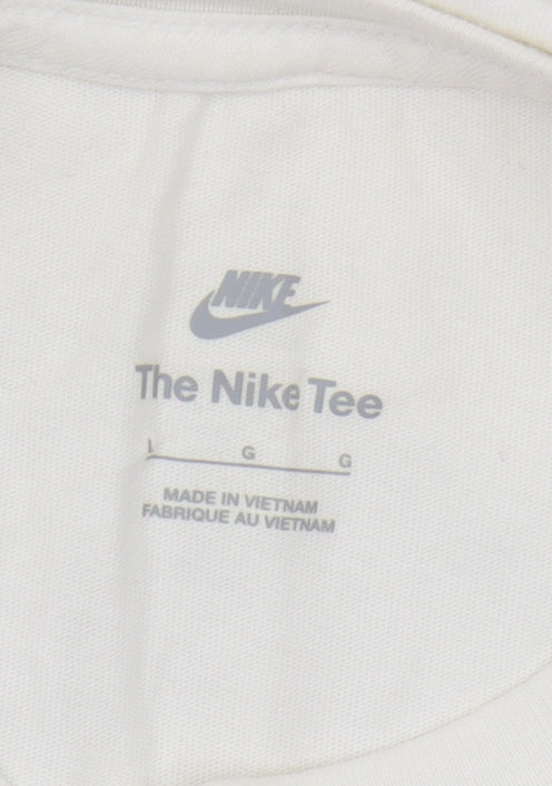 Nike Men's White Long Sleeve T-Shirt - Size L