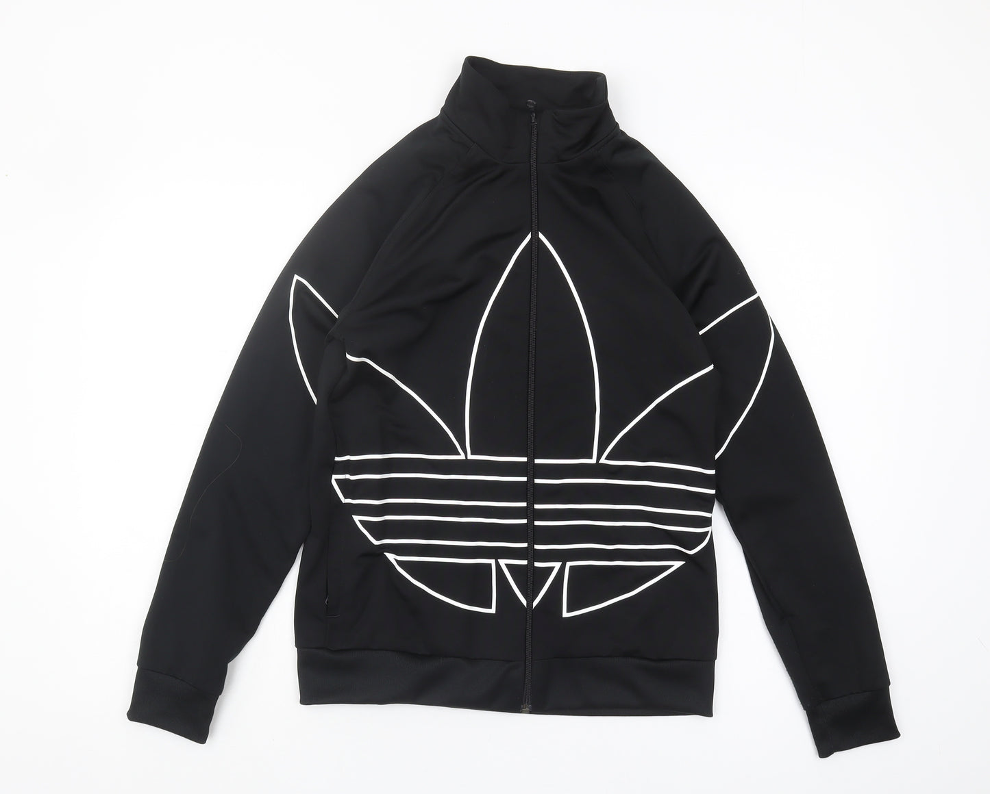 Adidas Boys Black Track Jacket 13-14 Years Sports Casual