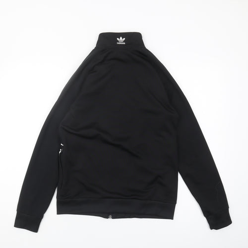 Adidas Boys Black Track Jacket 13-14 Years Sports Casual