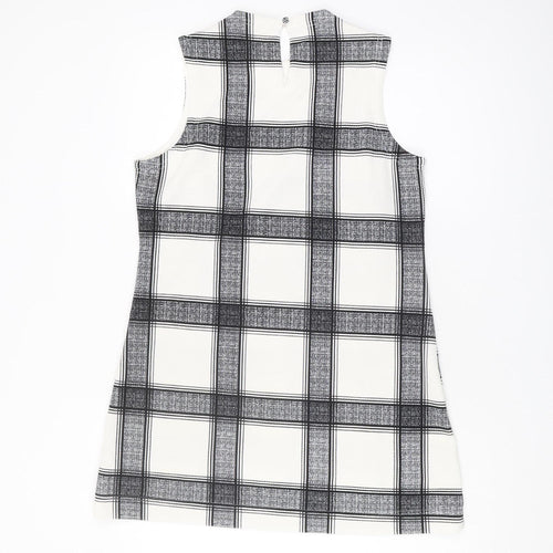 Dorothy Perkins Women's Black Check Shift Dress Size 10