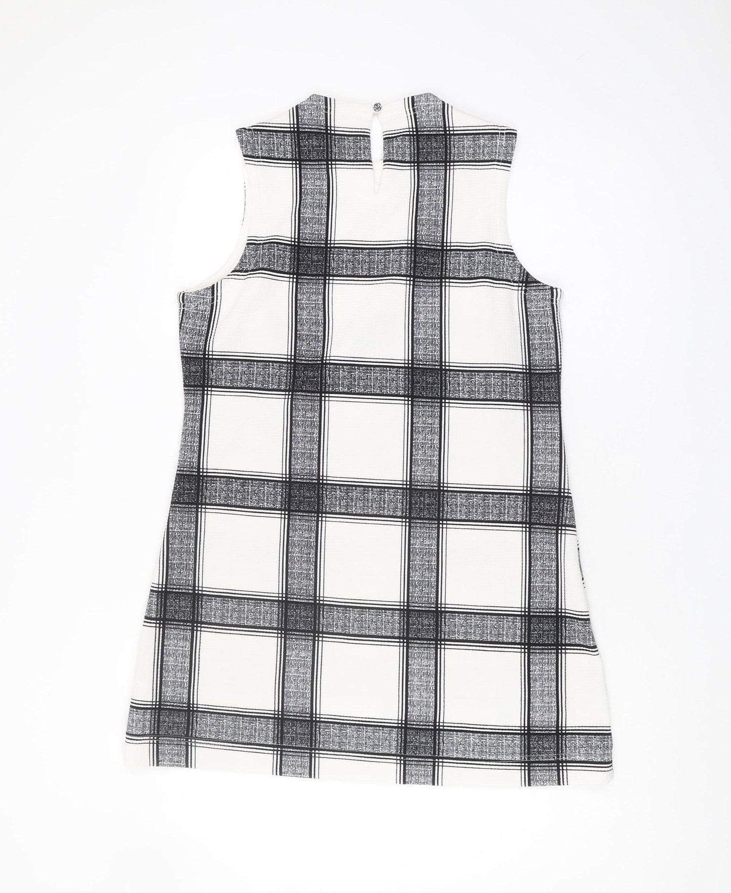 Dorothy Perkins Women's Black Check Shift Dress Size 10