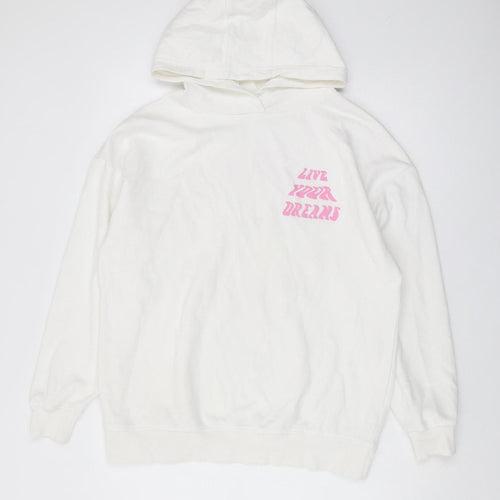 Oh Me Oh My Women’s White Pullover Hoodie UK 8