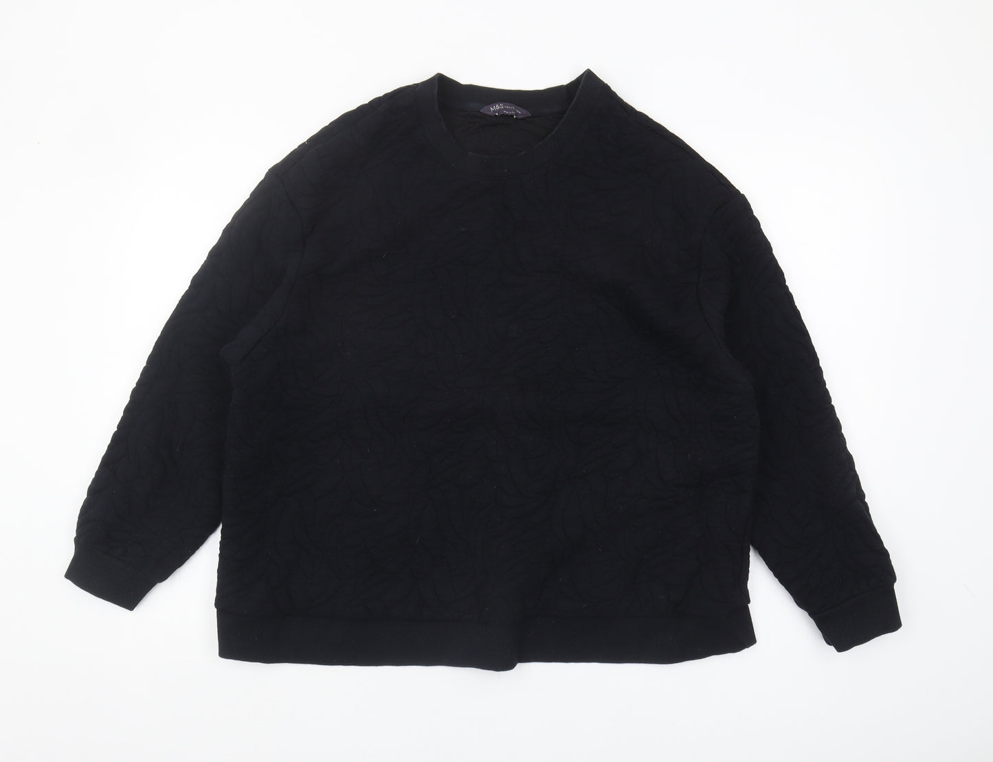 Marks and Spencer Men's Black Sweatshirt