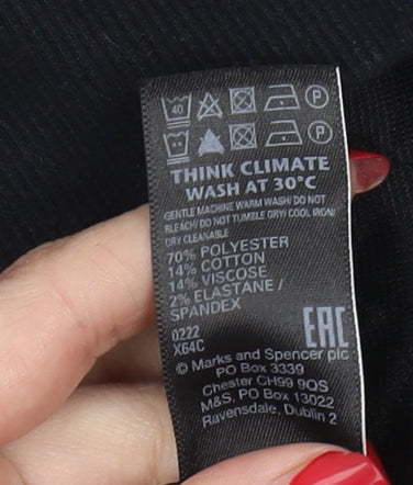 Marks and Spencer Men's Black Sweatshirt