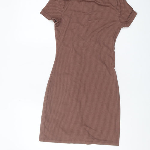 New Look Girls Brown Collared Shirt Dress 12-13 Years