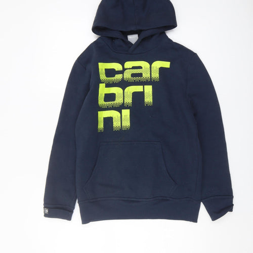 Carbrini Boys Blue Pullover Hoodie 12-13 Years - Graphic Design