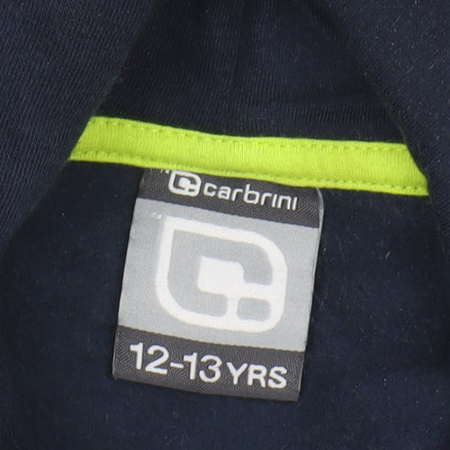 Carbrini Boys Blue Pullover Hoodie 12-13 Years - Graphic Design