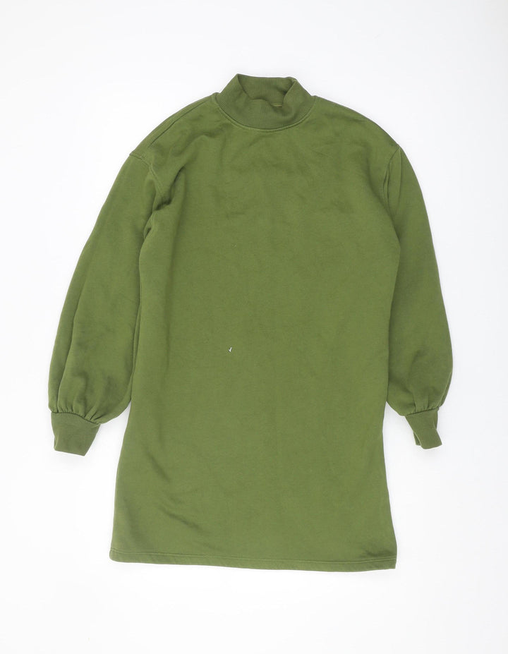 Bershka Green Women's Sweatshirt, Size S