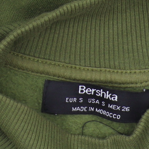 Bershka Green Women's Sweatshirt, Size S