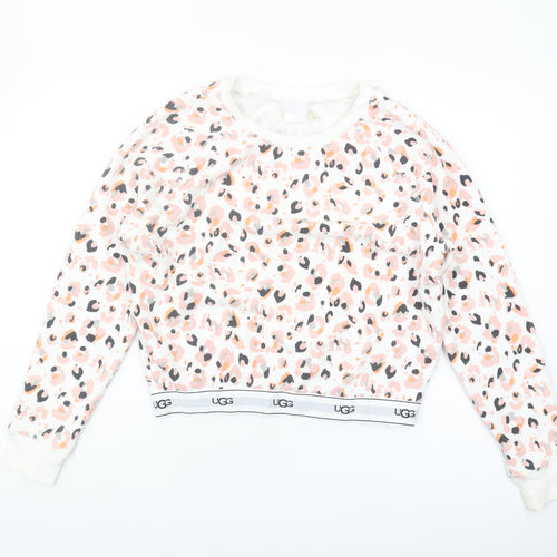 UGG Women's Multicoloured Animal Print Pullover Sweatshirt, S