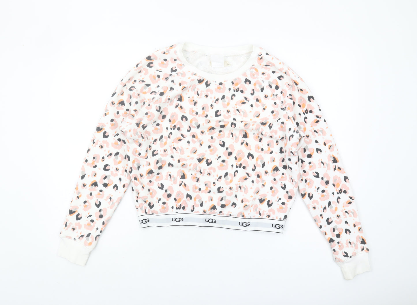 UGG Women's Multicoloured Animal Print Pullover Sweatshirt, S