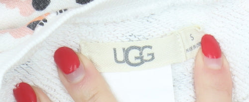 UGG Women's Multicoloured Animal Print Pullover Sweatshirt, S