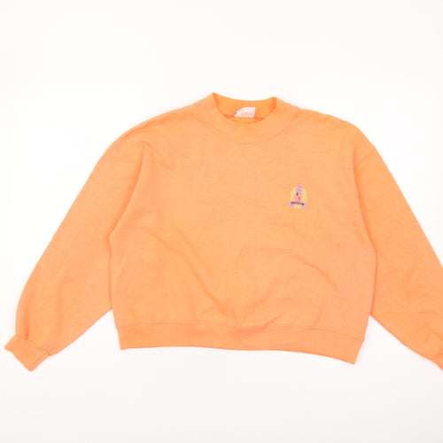Reebok Women's Orange Pullover Sweatshirt - Size S