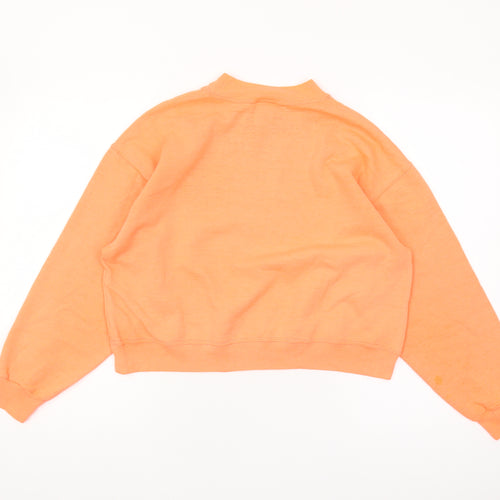 Reebok Women's Orange Pullover Sweatshirt - Size S