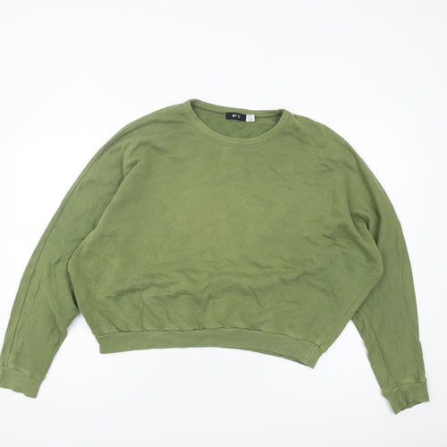 BDG Women's Green Sweatshirt, M, Crew Neck