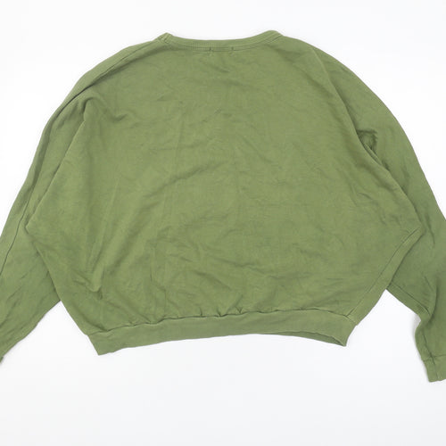 BDG Women's Green Sweatshirt, M, Crew Neck