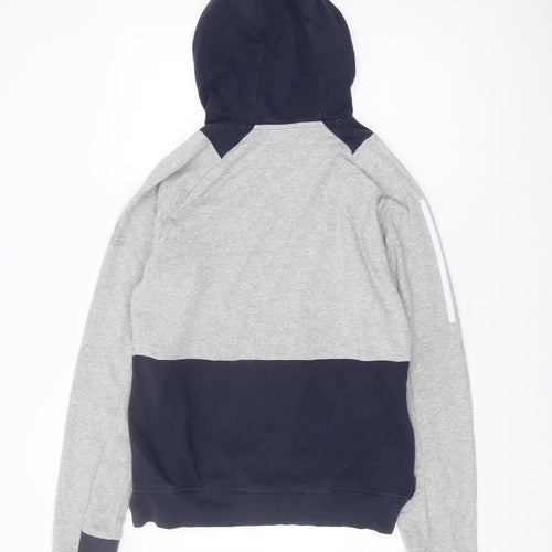 Adidas Men's Grey Pullover Hoodie, Size S