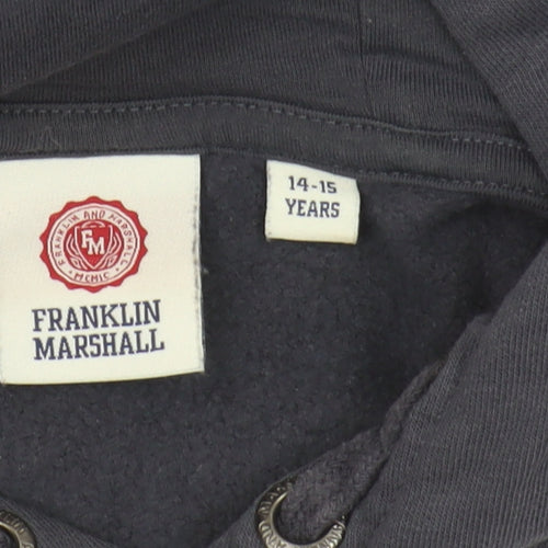 Franklin & Marshall Boys Blue Hoodie, Size 14-15 Years