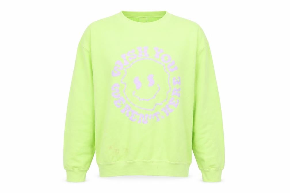 Front view of Skinnydip Women's Green Pullover Sweatshirt S