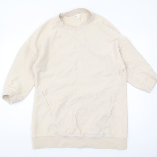 COS Beige Women's 2XS Pullover Sweatshirt
