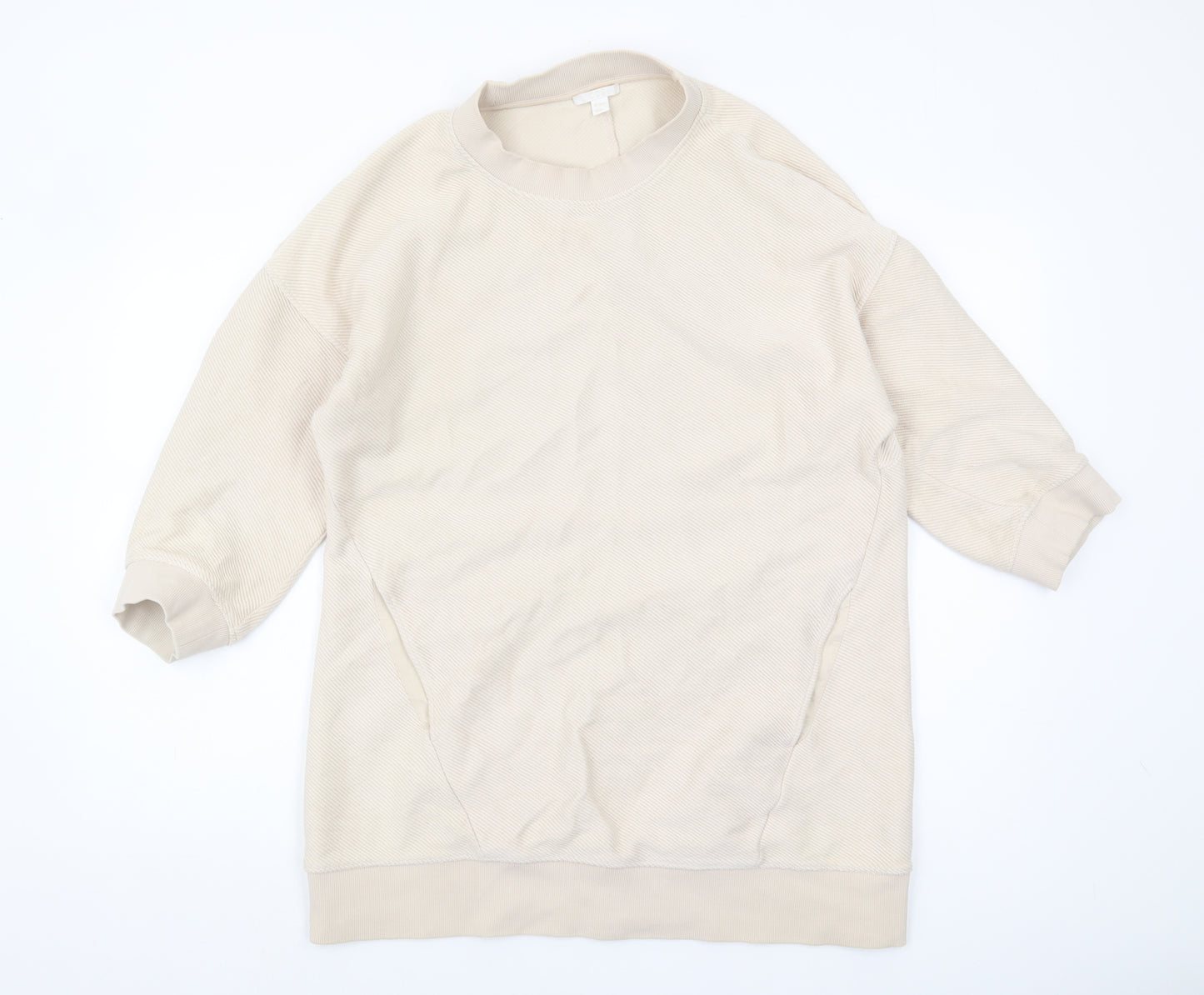 COS Beige Women's 2XS Pullover Sweatshirt