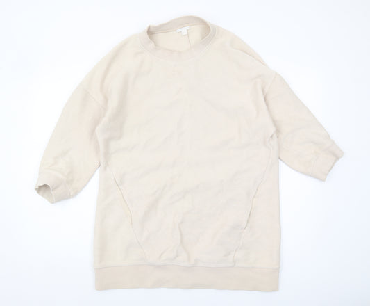 COS Beige Women's 2XS Pullover Sweatshirt