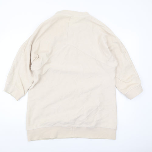 COS Beige Women's 2XS Pullover Sweatshirt
