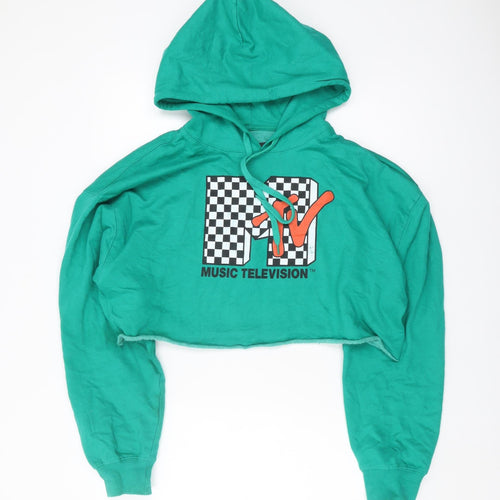 MTV Unisex Green Hoodie M
