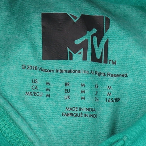 MTV Unisex Green Hoodie M