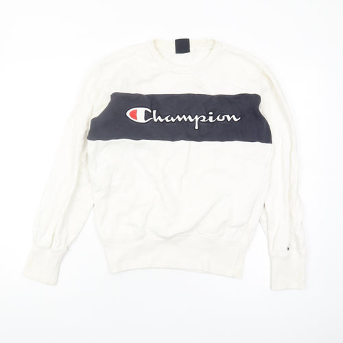Champion Women's White XS Logo Sweatshirt