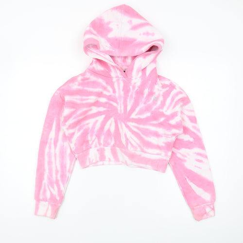 Dindydoll Girls Pink Tie-Dye Pullover Hoodie 8-9 Years