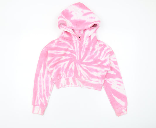 Dindydoll Girls Pink Tie-Dye Pullover Hoodie 8-9 Years