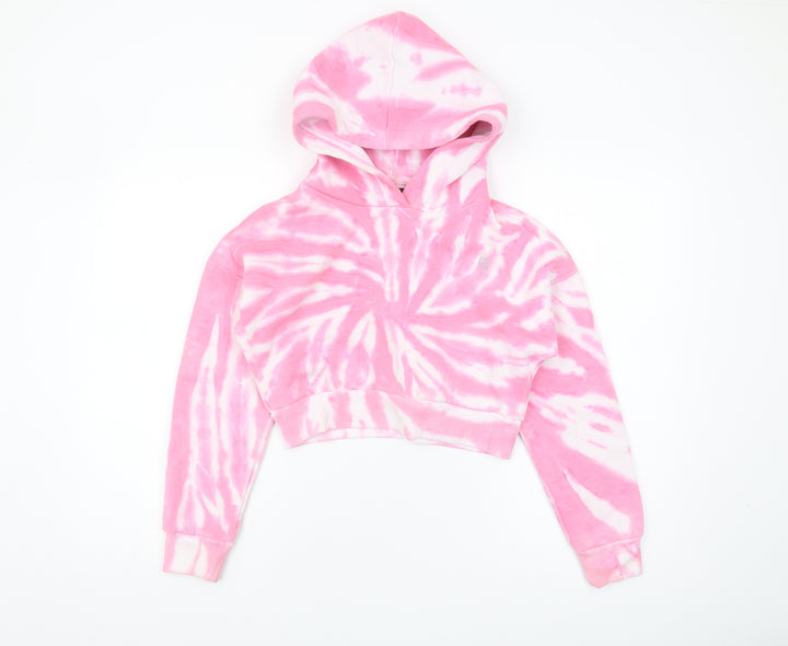 Dindydoll Girls Pink Tie-Dye Pullover Hoodie 8-9 Years