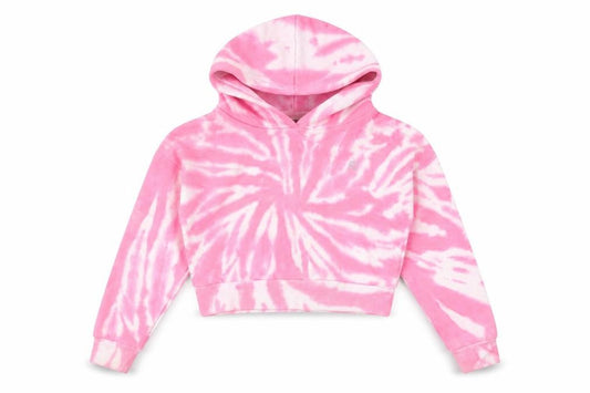 Dindydoll Girls Pink Tie-Dye Pullover Hoodie 8-9 Years