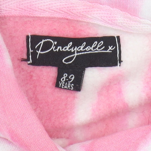 Dindydoll Girls Pink Tie-Dye Pullover Hoodie 8-9 Years
