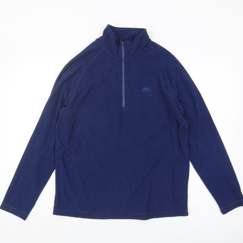 Trespass Men's Blue 1/2 Zip Sweatshirt, S, Excellent Condition