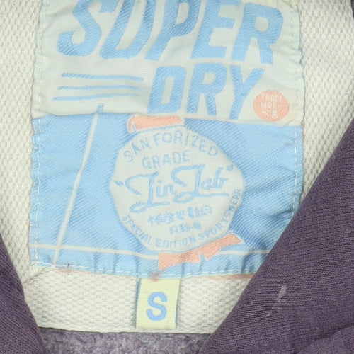 Superdry Women's Purple Hoodie Size S Pullover Casual