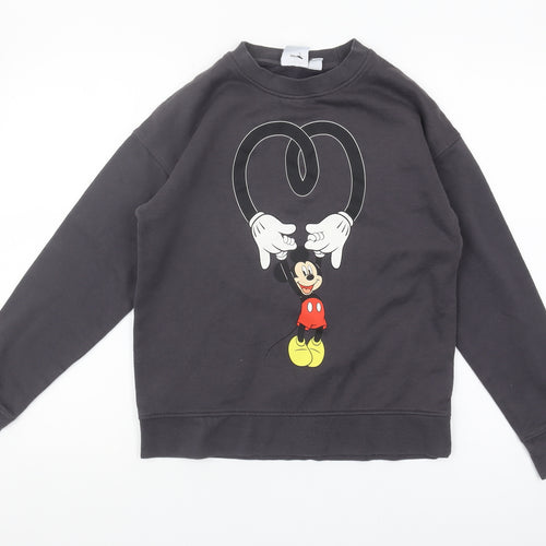 Disney Women's Black Graphic Sweatshirt 2XS